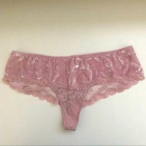 SOLD - Victoria’s Secret Velvet Lace Panty NWT